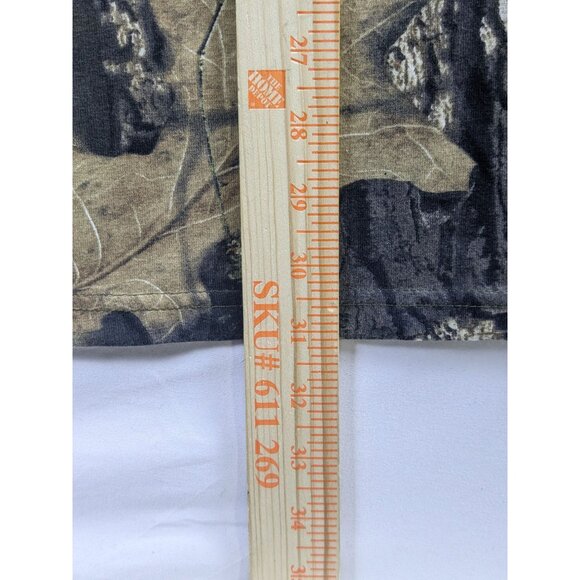 Red Head Mossy Oak Break Up Mens 2XL Hardwoods Camo Hunting T-Shirt Long Sleeve - Picture 3 of 11